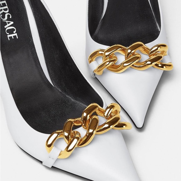 Versace gold chain heels - Picture 4 of 10